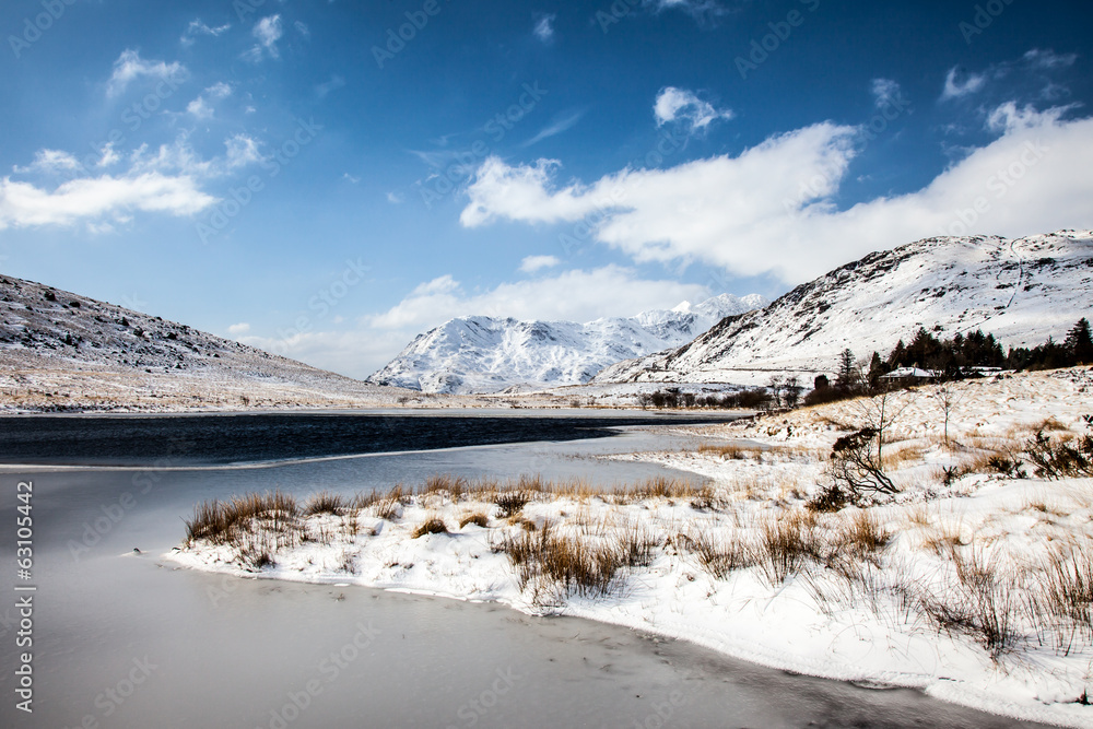 Winter Snow  Snowdonia National Park North Wales