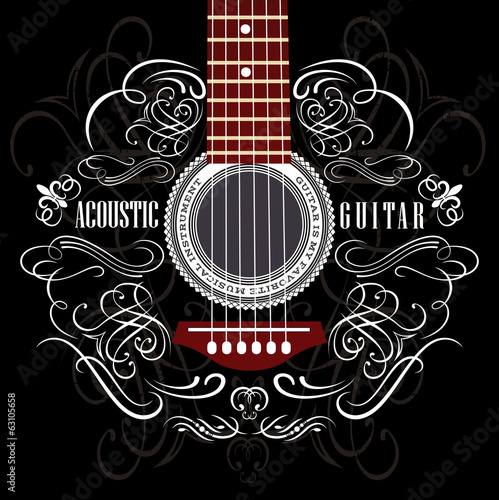 background with guitar