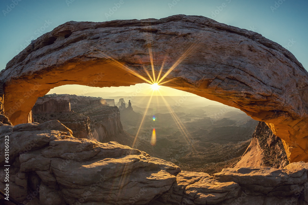 Mesa arch, special photographic processing - obrazy, fototapety, plakaty 