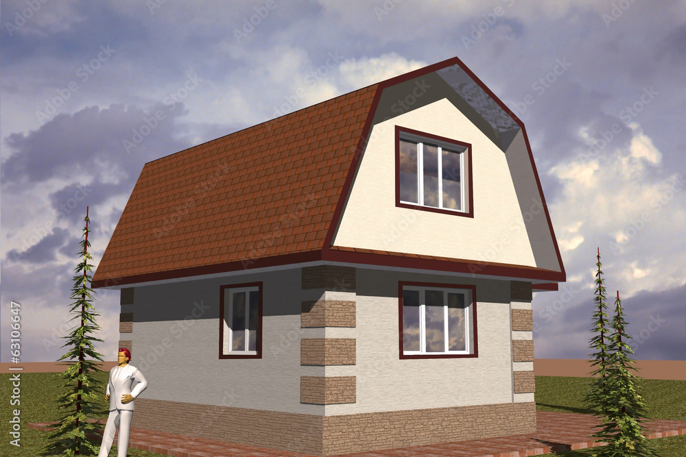 Fototapeta premium Dwelling House