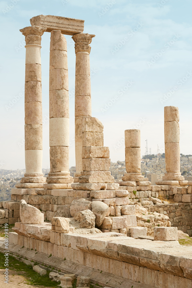 Temple of Hercules on the Amman citadel, Jordan