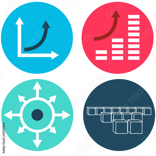 Exponential Growth Icons