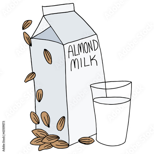 Almond Milk Carton