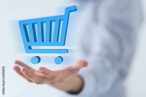 shop cart hand