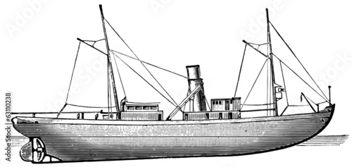 Russian icebreaker "Gaydamak", 1899