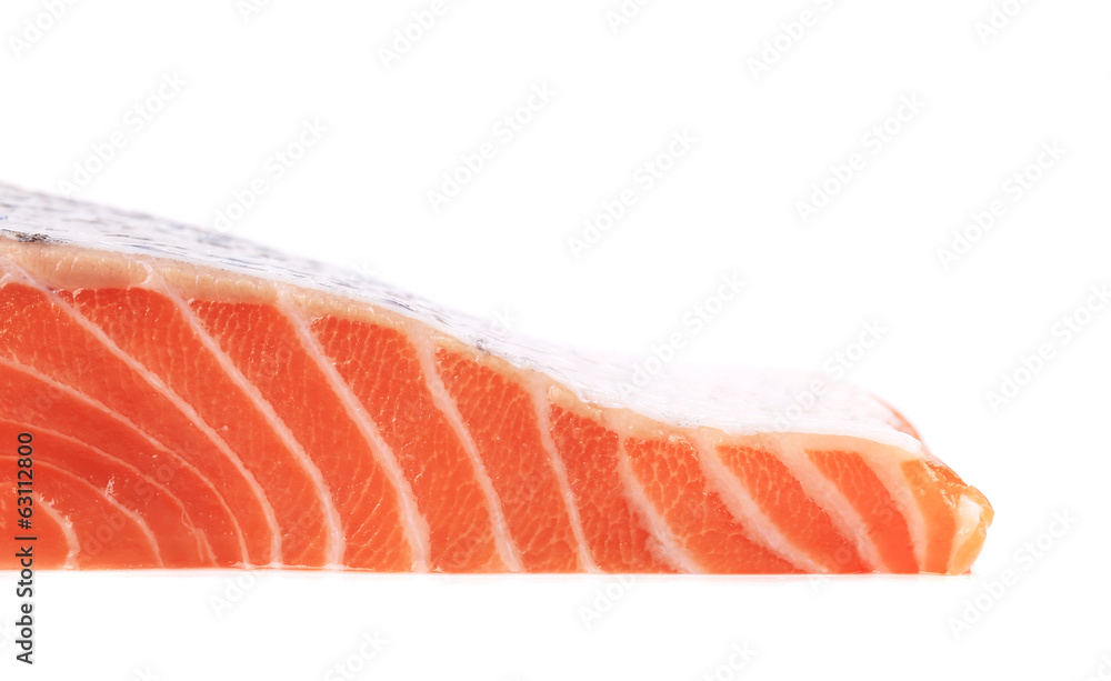 Salmon fillet texture. Close up.