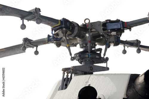 Close-up of a helicopter rotor © canaryluc