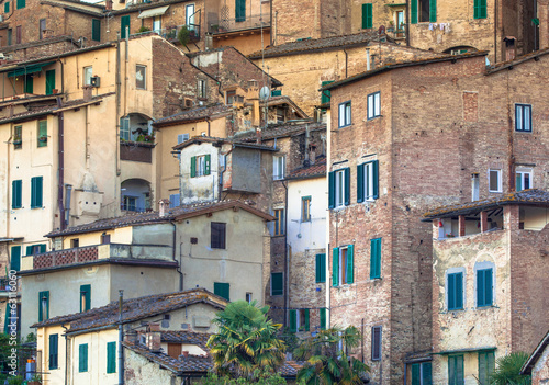 Stone Buildings in the City of Sienna