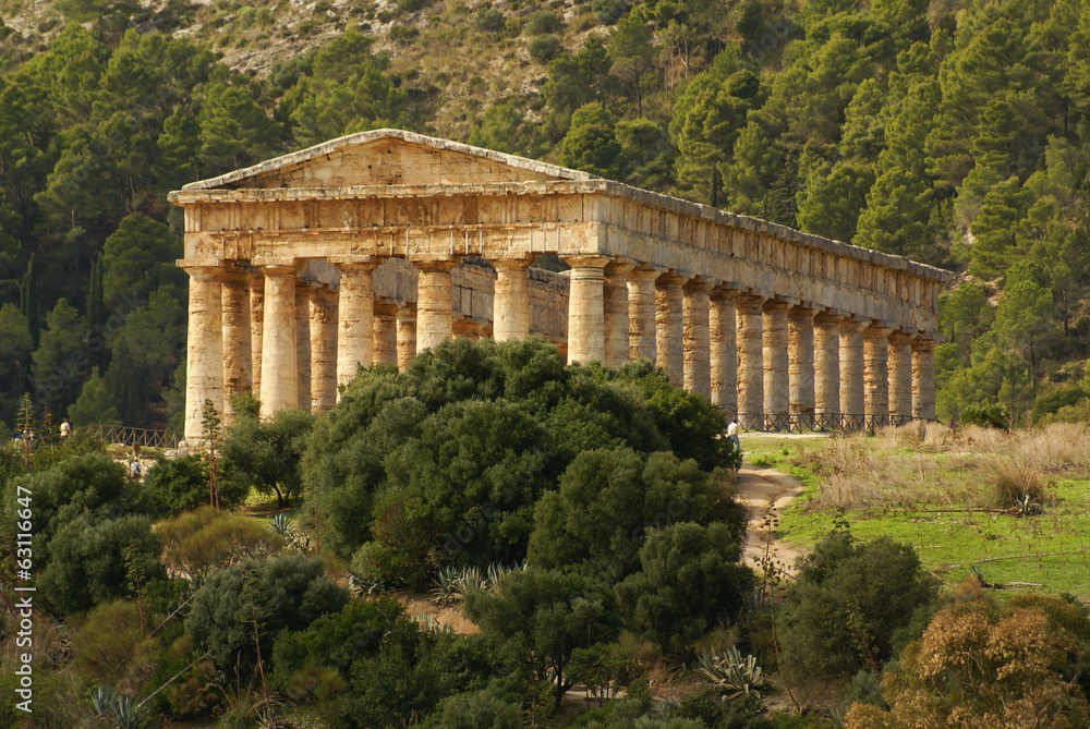 greek temple in the ancient city of Segesta, Sicily