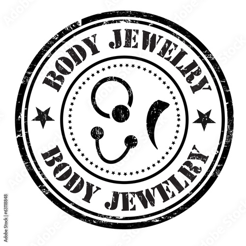 Body jewelry stamp