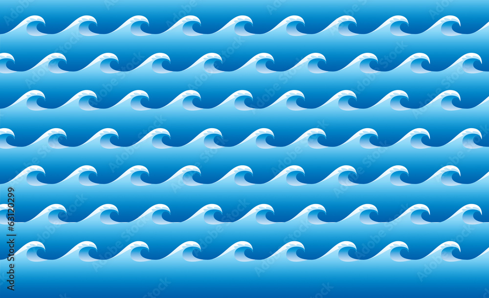 Sea Stylised Pattern Sea Stylised Pattern