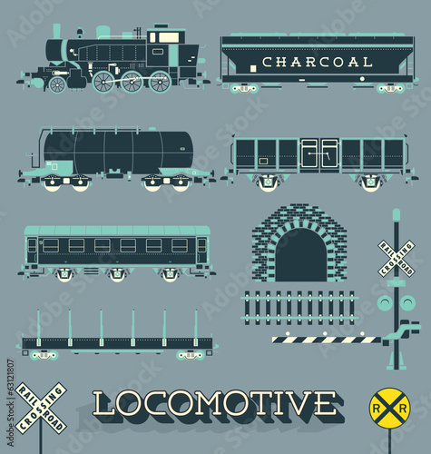 Vector Set: Model Train Collection