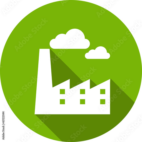 Ecology Flat Icon with shadow. Vector EPS 10.