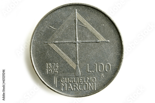 Guglielmo Marconi 100 lire グリエルモ・マルコーニ photo