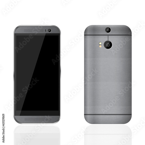 Smartphone Silber Aluminium Detail
