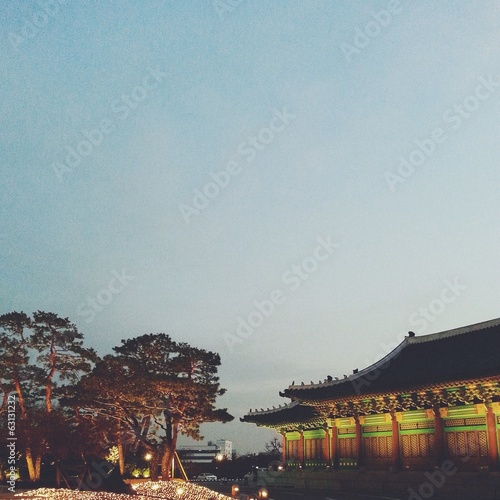 Canvas Print asian temple in seoul