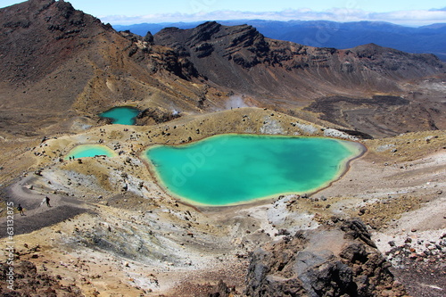 Emerald Lakes on the Tongariro Crossing.
