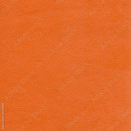 Orange Leather texture closeup, backdrop