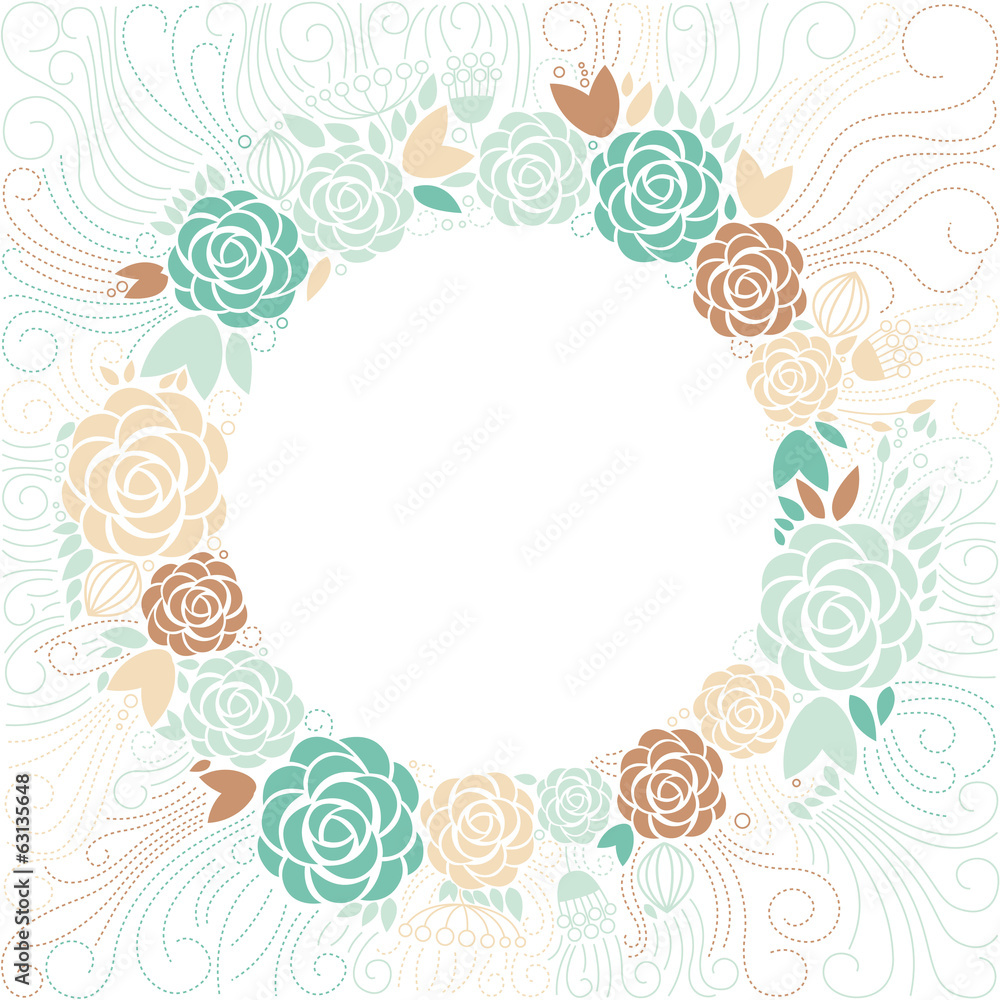 floral background, floral frame