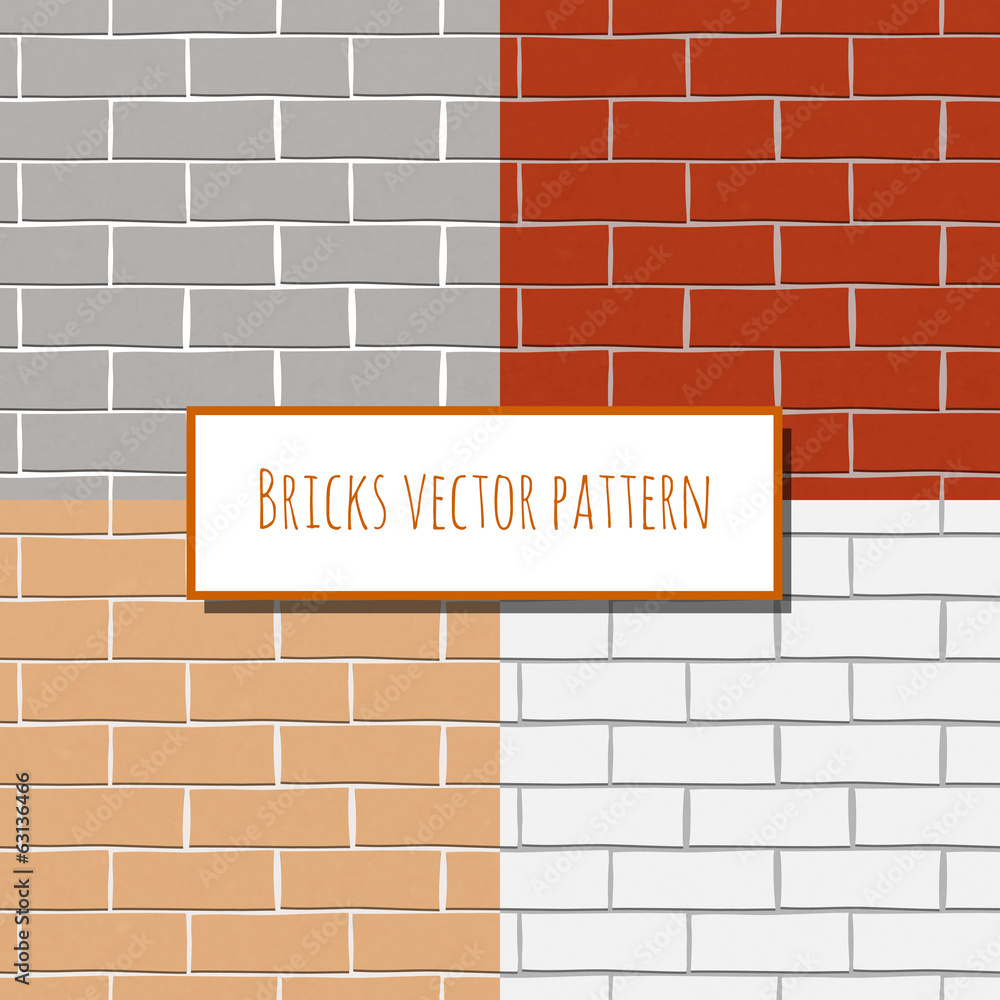 Obraz premium Seamless brick wall rectangular pattern