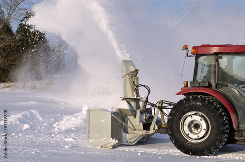 Tractor snowblower