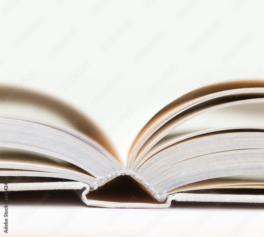 Obraz premium one open book lying on the table