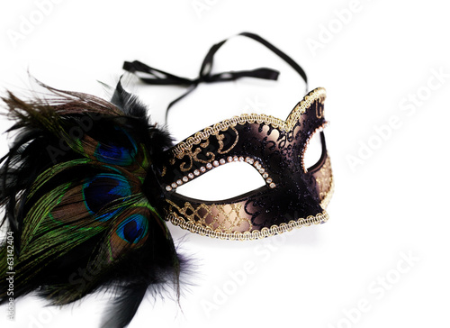 carnival mask isolated on white background