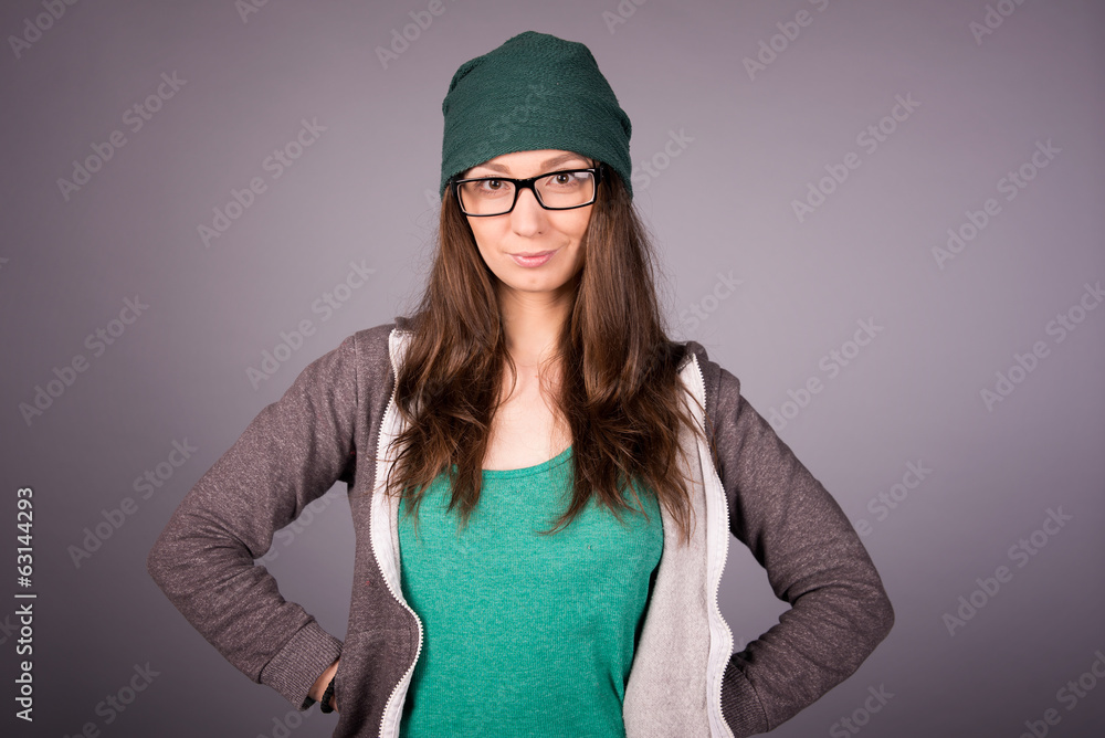 Naklejka premium girl