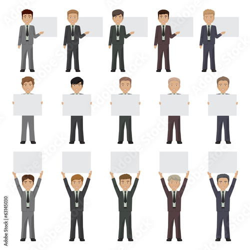 Business Peoples - Isolated On White Background