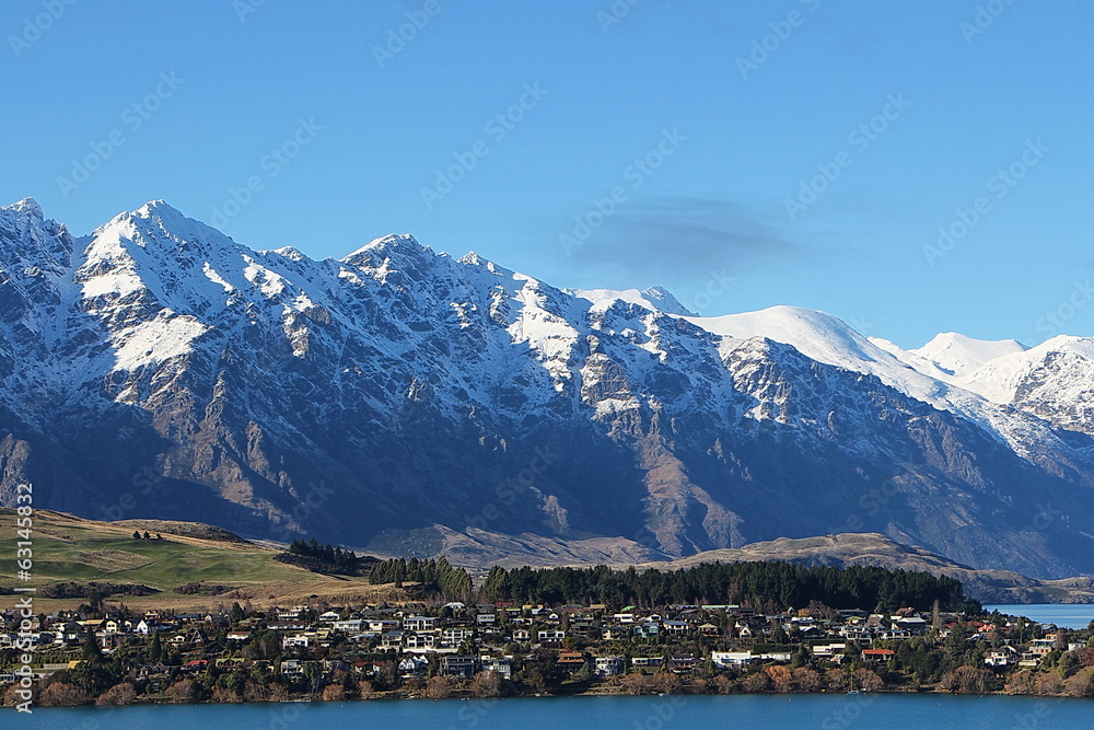 Remarkables Mountains over Kelvin Heights