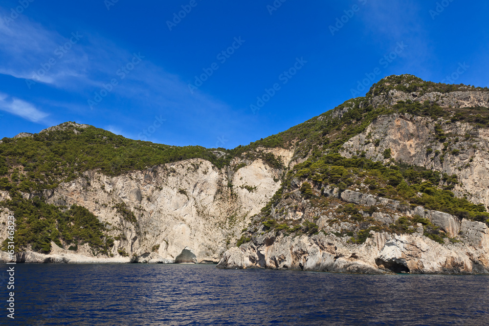 mountain slope in Zakynthos island, Greece