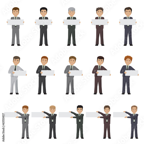 Business Peoples - Isolated On White Background