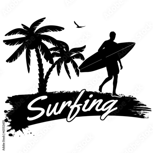 Surfing poster #63152603