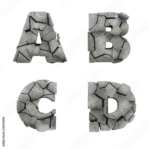 Broken Stone Font