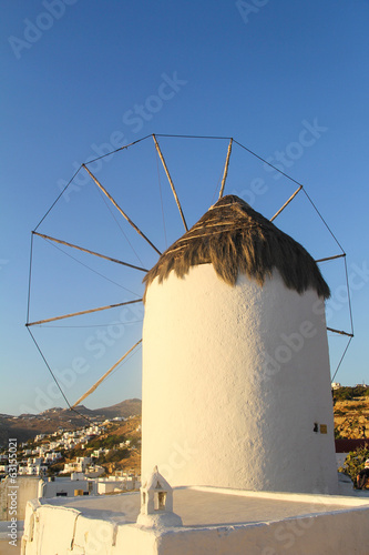 Windmill in Mykonos, Greece photo