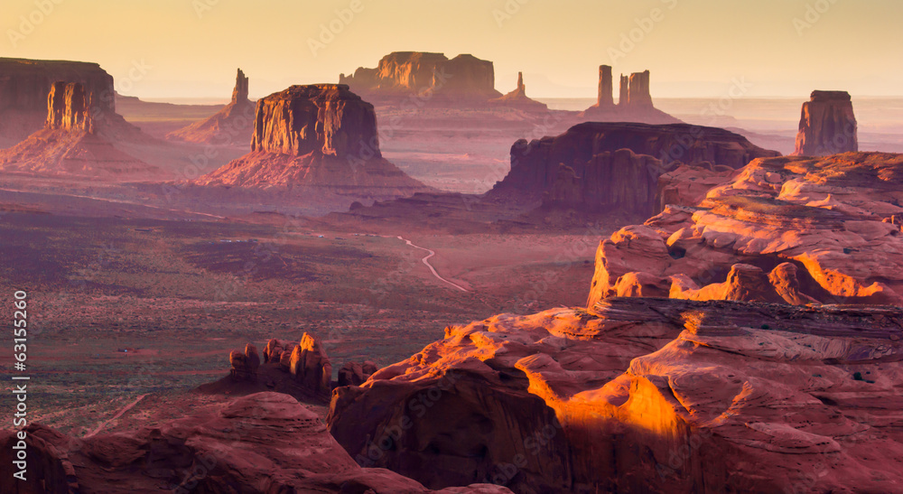 The Hunt's Mesa, american wild west, Monument Valley