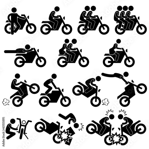 Motorcycle Motorbike Motor Bike Stunt Man Daredevil