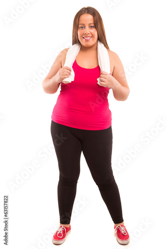 Large Woman exercising © Hugo Félix