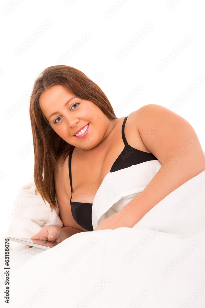 Large woman relaxing Large woman relaxing