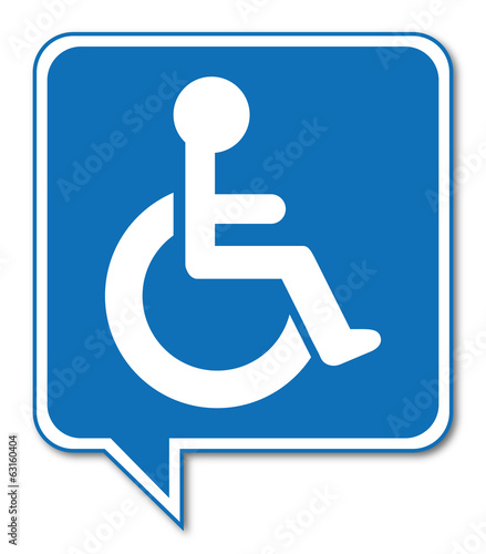 Logo personne handicapée.