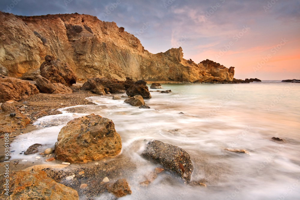 Coast of eastern Crete, Greece.