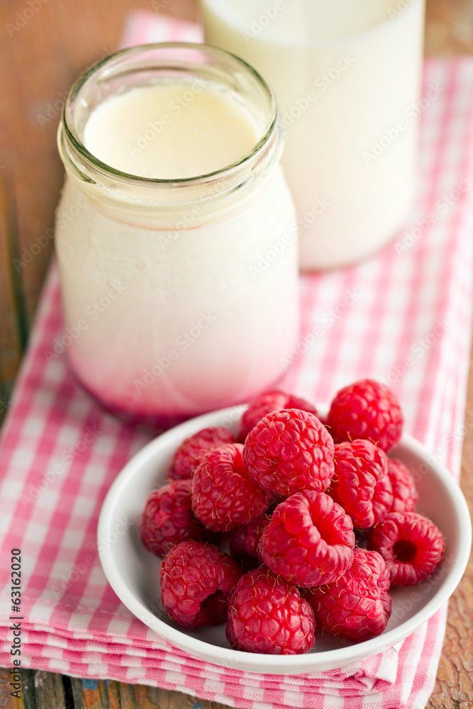 fruity yogurt in jar fruity yogurt in jar