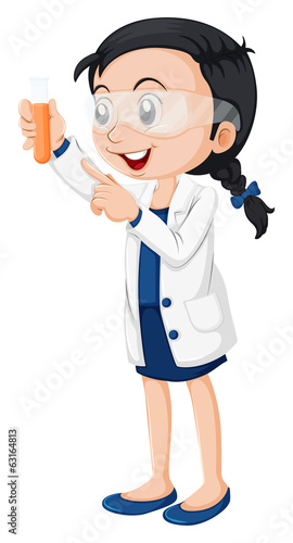 A female scientist