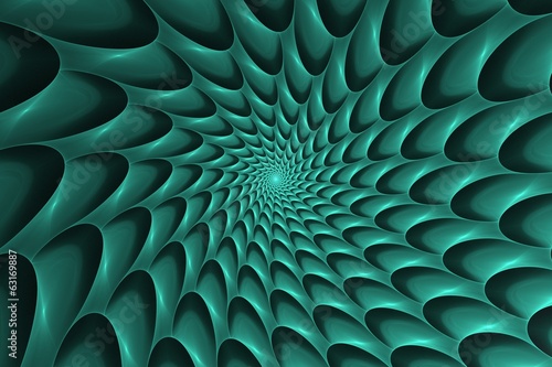 Hypnotic psychedelic fractal spiral