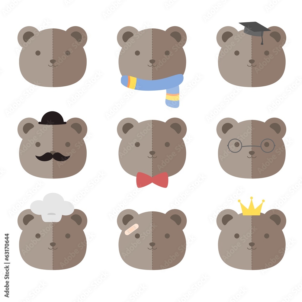 Male Teddy Bear Head Male Teddy Bear Head