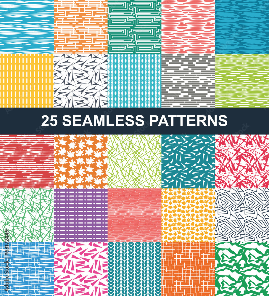 set of seamless patterns set of seamless patterns