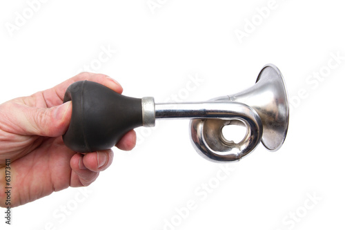 hand with a horn