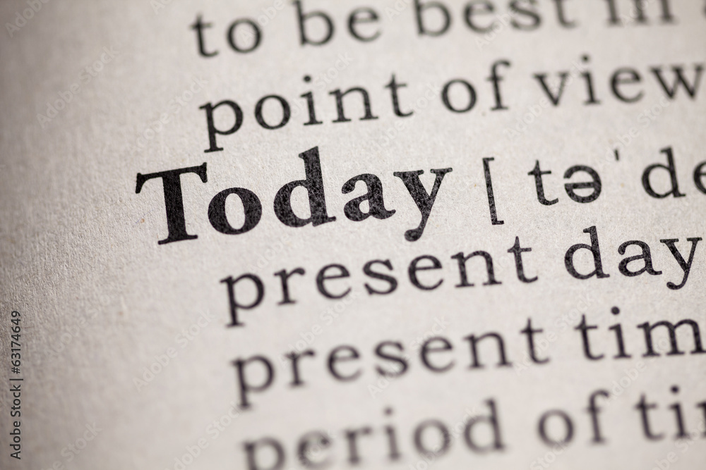 Naklejka premium word of today