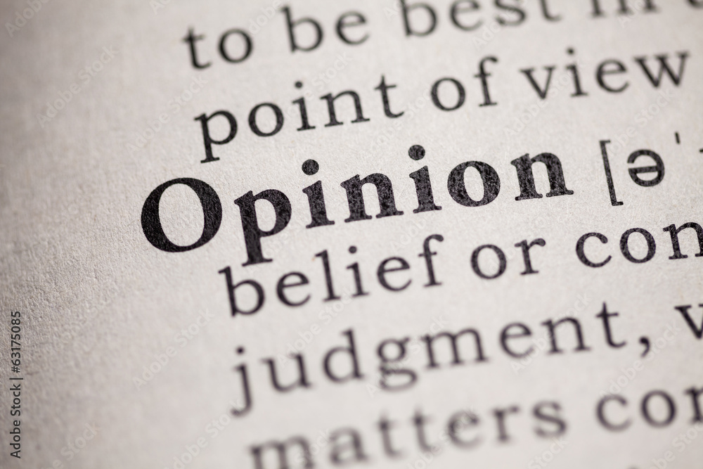 Naklejka premium opinion