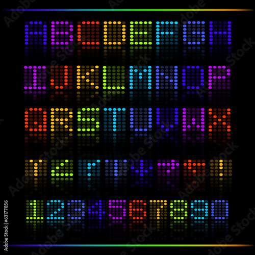 Rainbow Digital Text